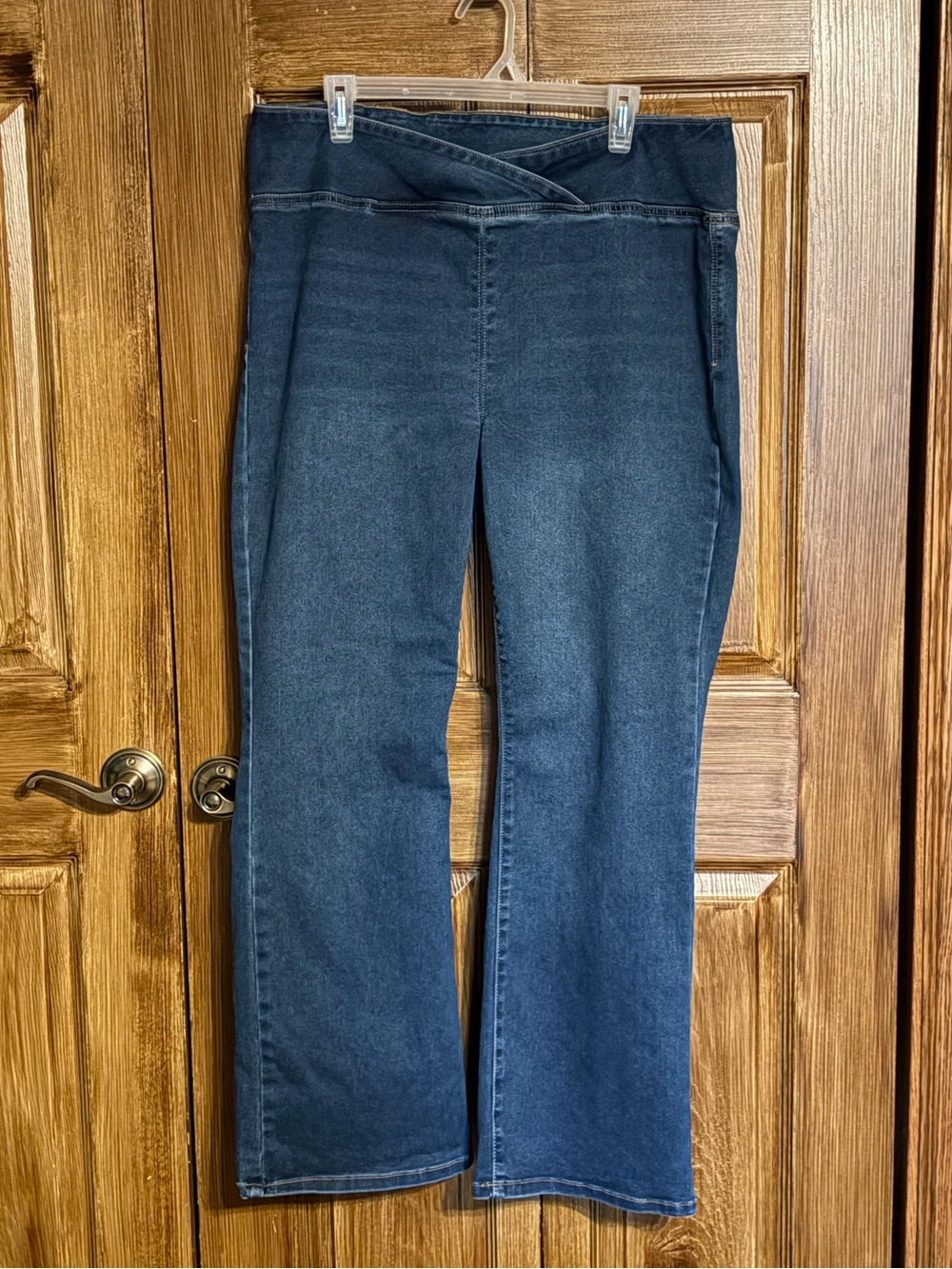 No Boundaries Dark Blue Flare Pull-On Jeans